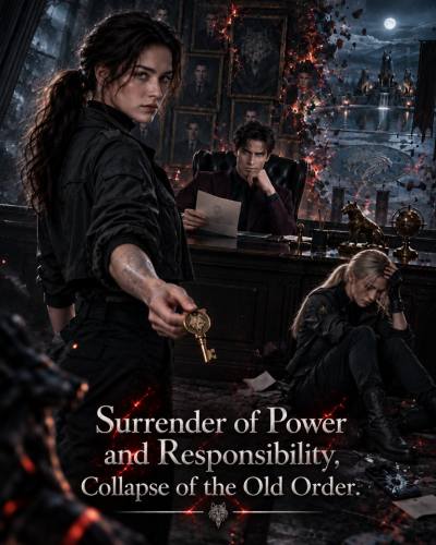 Poster Surrender of Power and Responsibility，Collapse of the Old Order